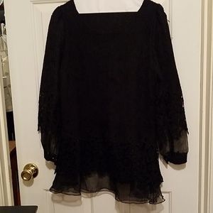 Black Lace Blouse/Dress